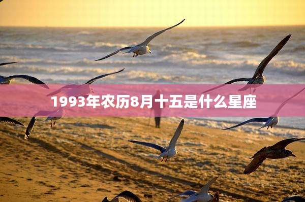 1993年农历8月十五是什么星座