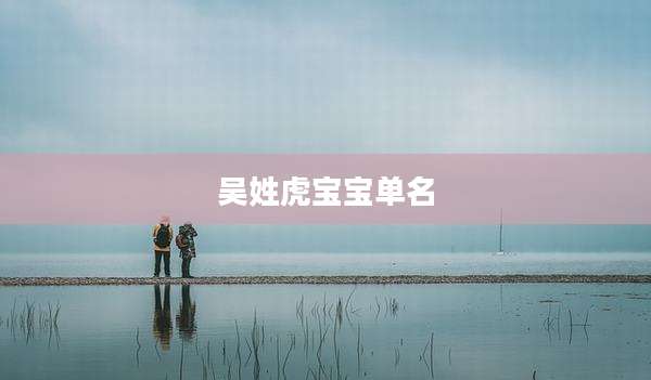 吴姓虎宝宝单名