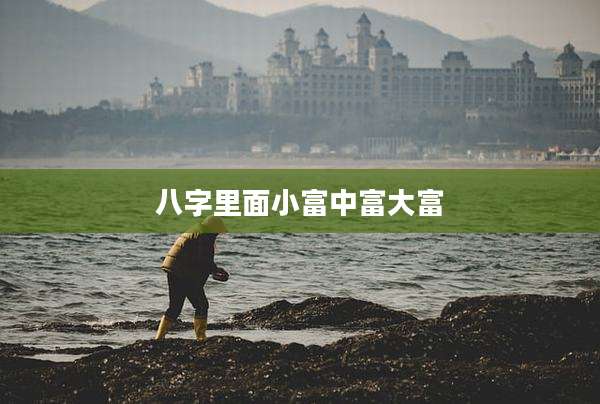 八字里面小富中富大富