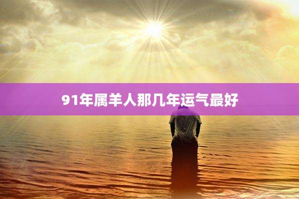 91年属羊人那几年运气最好