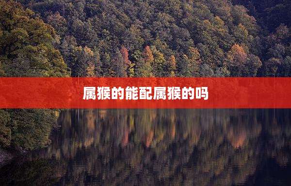 属猴的能配属猴的吗