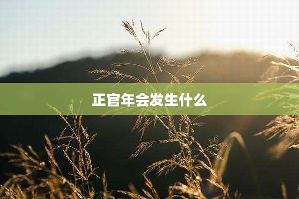 正官年会发生什么