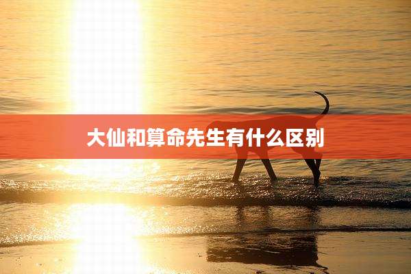 大仙和算命先生有什么区别