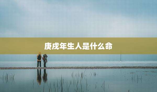 庚戌年生人是什么命