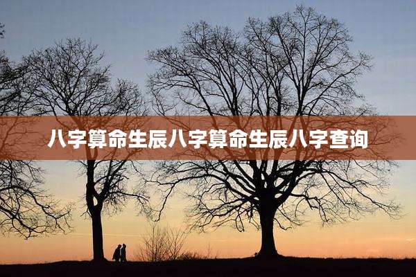 八字算命生辰八字算命生辰八字查询