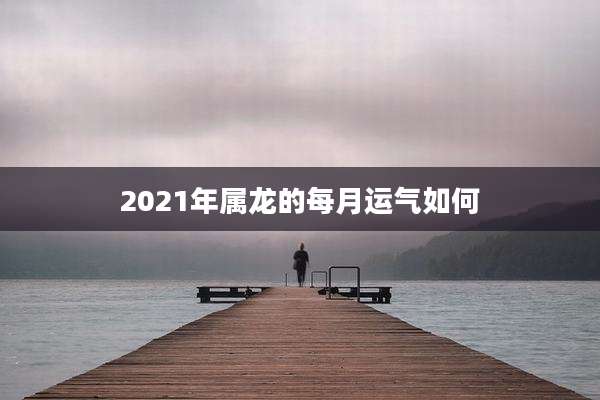 2021年属龙的每月运气如何