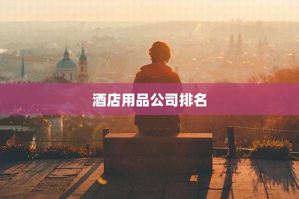 酒店用品公司排名