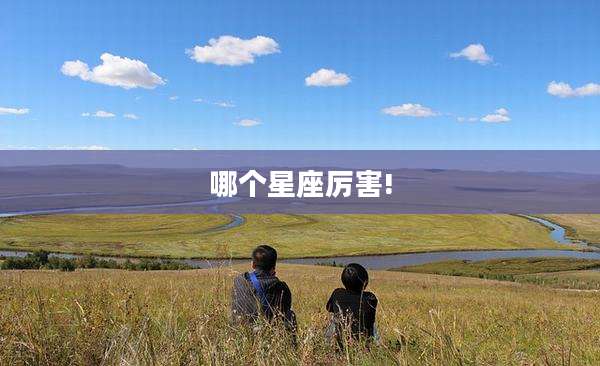 哪个星座厉害!