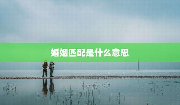 婚姻匹配是什么意思