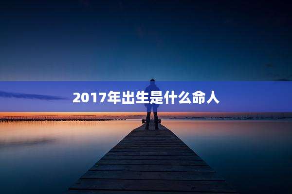 2017年出生是什么命人