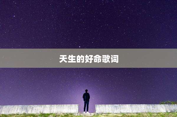 天生的好命歌词