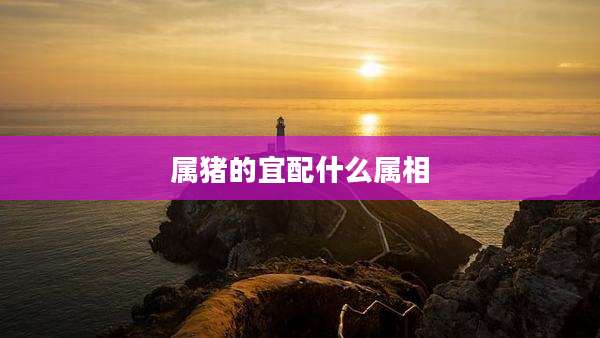 属猪的宜配什么属相