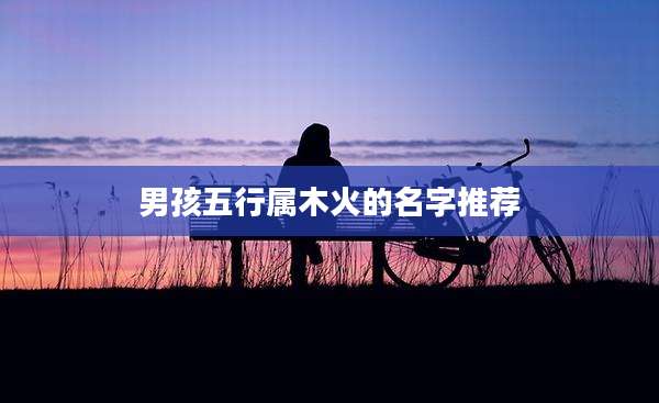 男孩五行属木火的名字推荐