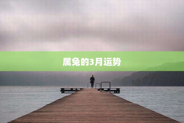 属兔的3月运势
