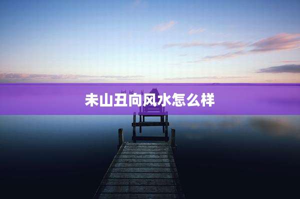 未山丑向风水怎么样