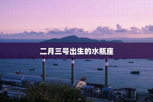 二月三号出生的水瓶座