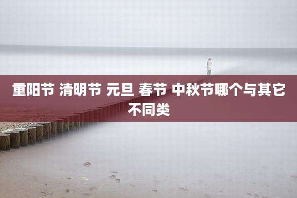 重阳节 清明节 元旦 春节 中秋节哪个与其它不同类