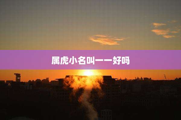 属虎小名叫一一好吗