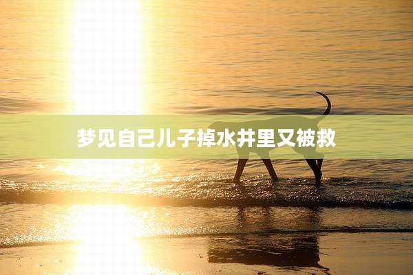 梦见自己儿子掉水井里又被救