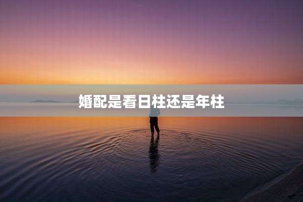 婚配是看日柱还是年柱