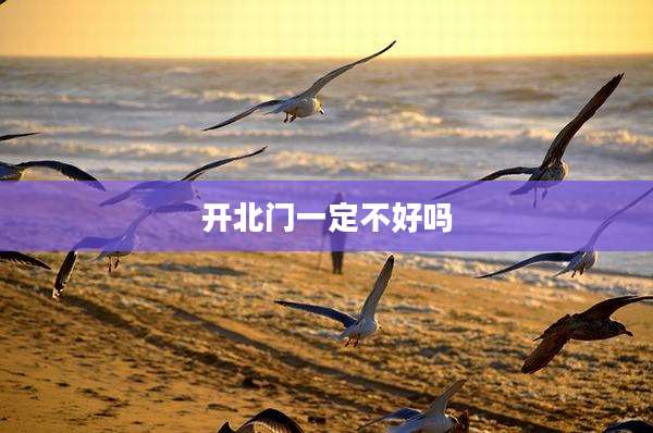 开北门一定不好吗