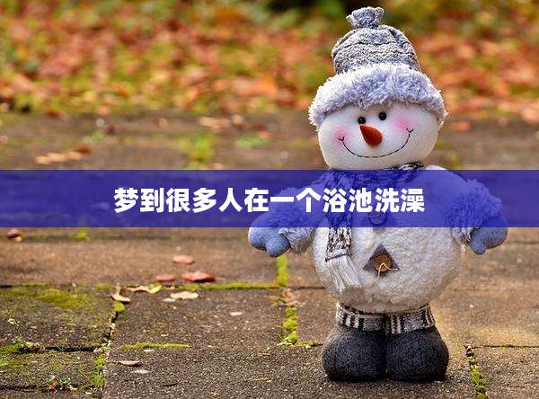 梦到很多人在一个浴池洗澡