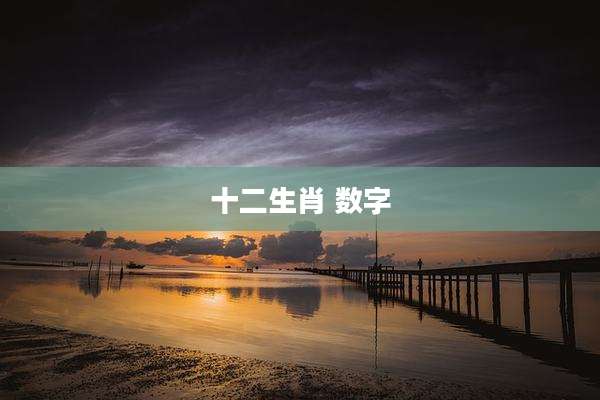十二生肖 数字