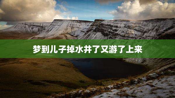梦到儿子掉水井了又游了上来