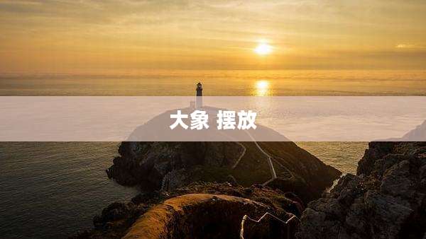 大象 摆放