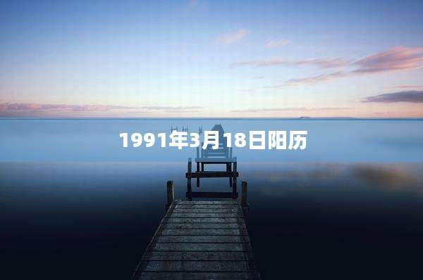 1991年3月18日阳历