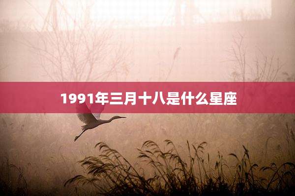 1991年三月十八是什么星座