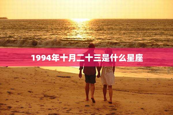 1994年十月二十三是什么星座
