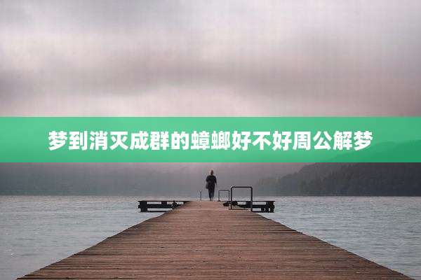梦到消灭成群的蟑螂好不好周公解梦