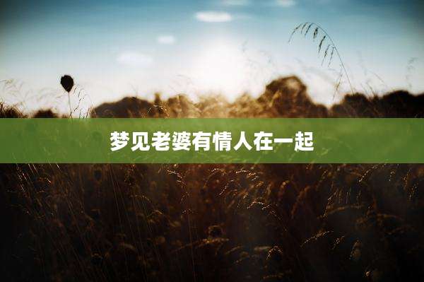 梦见老婆有情人在一起