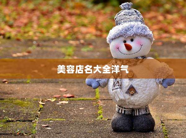 美容店名大全洋气
