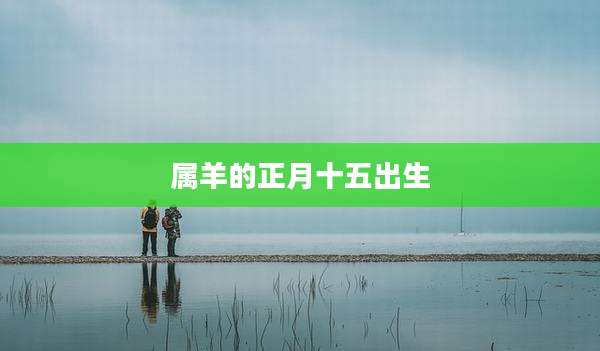 属羊的正月十五出生