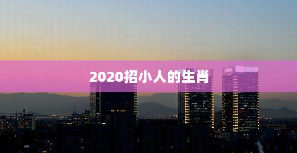 2020招小人的生肖