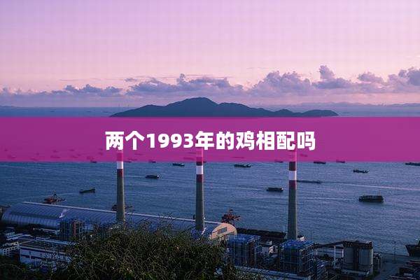 两个1993年的鸡相配吗