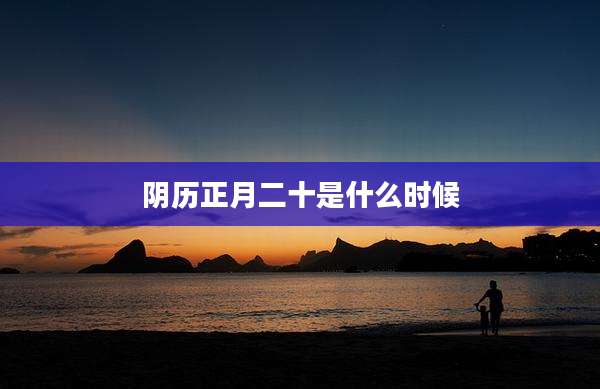 阴历正月二十是什么时候