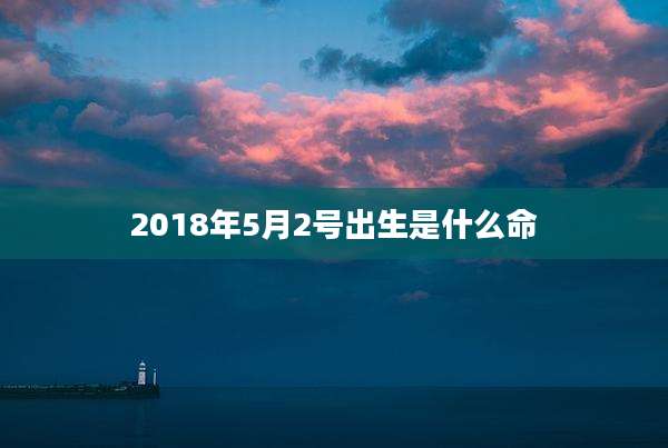 2018年5月2号出生是什么命
