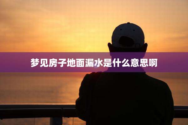 梦见房子地面漏水是什么意思啊