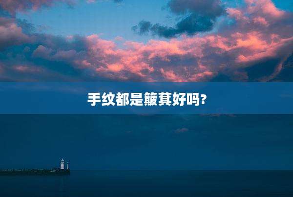 手纹都是簸萁好吗?