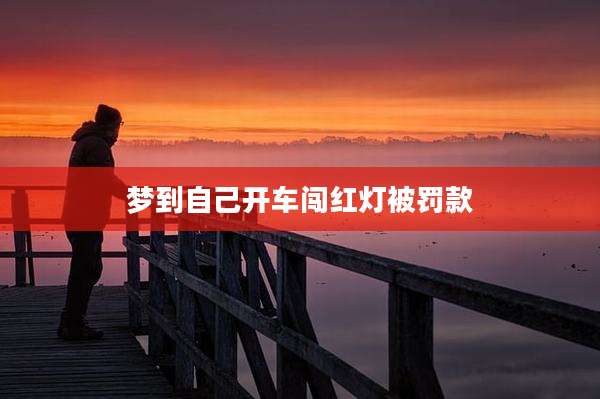 梦到自己开车闯红灯被罚款