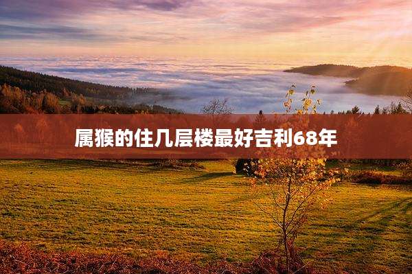 属猴的住几层楼最好吉利68年