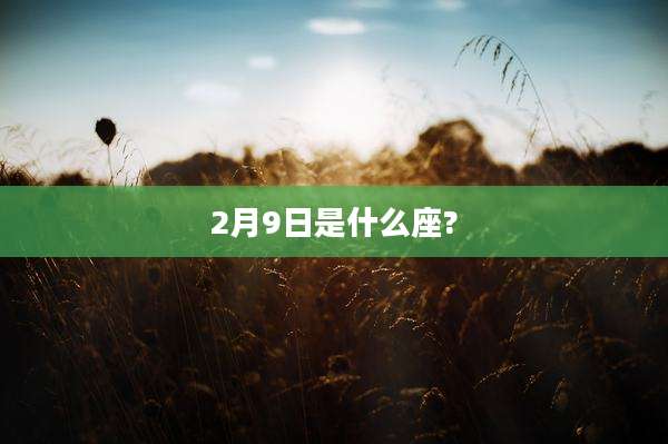 2月9日是什么座?