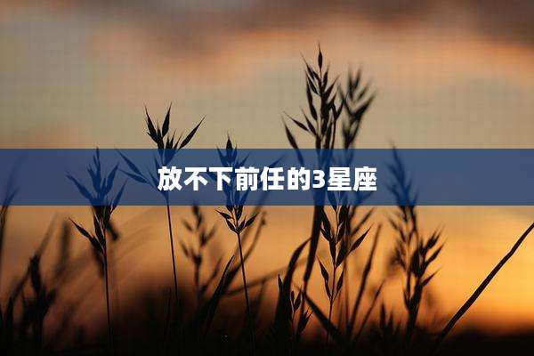 放不下前任的3星座