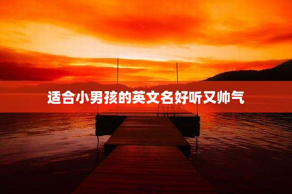适合小男孩的英文名好听又帅气