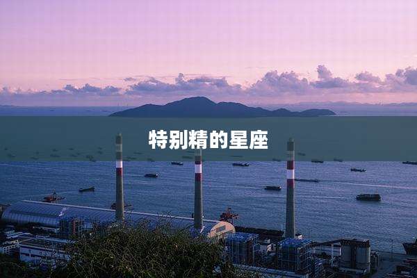 特别精的星座