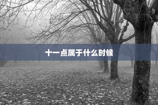 十一点属于什么时候