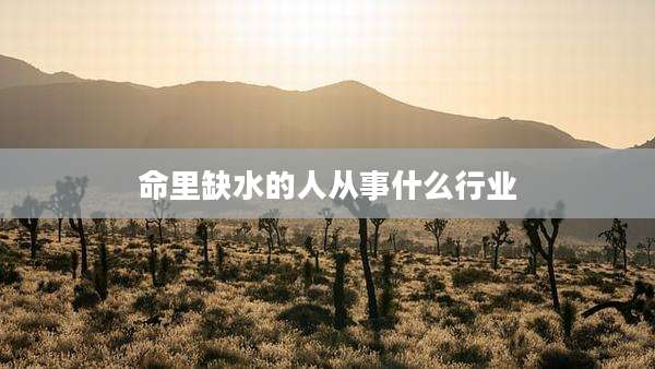 命里缺水的人从事什么行业